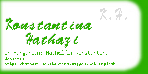 konstantina hathazi business card